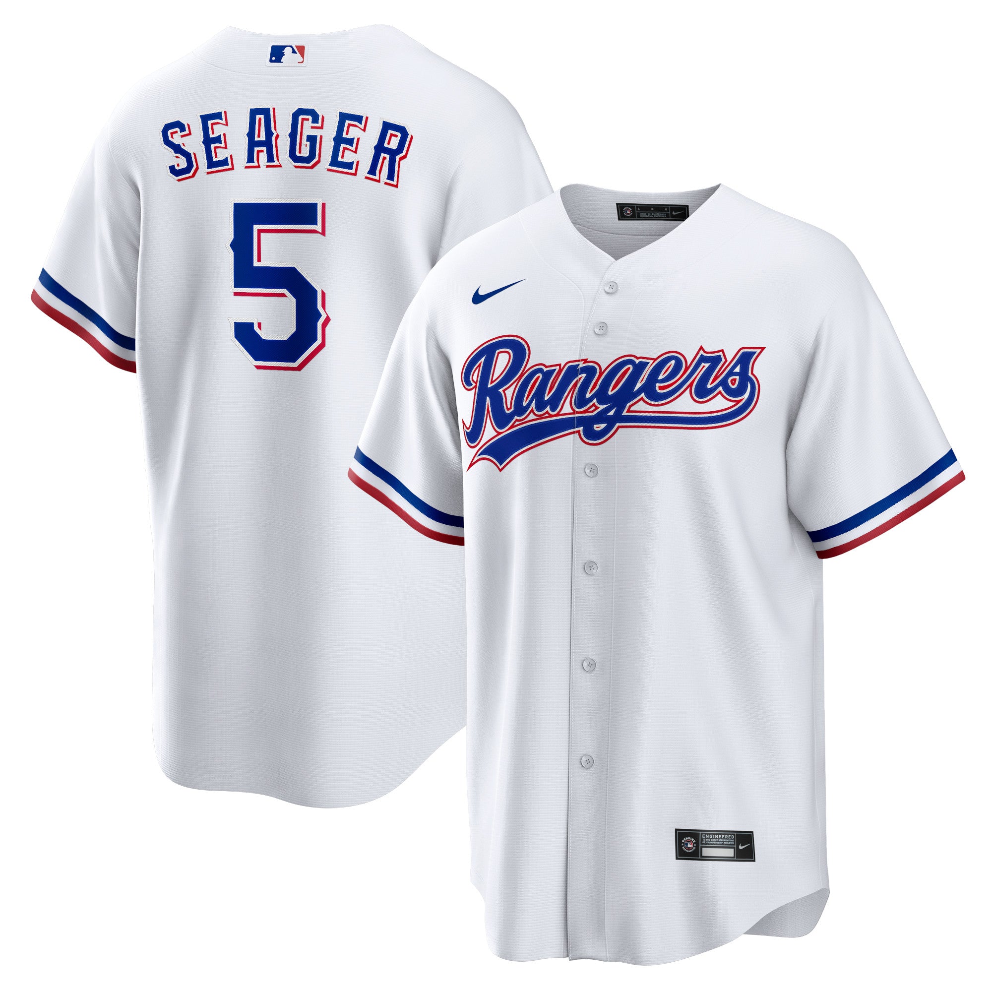 Corey Seager Texas Rangers Home Replica Player Jersey - White | Stitched Baseball Jersey TJS1115