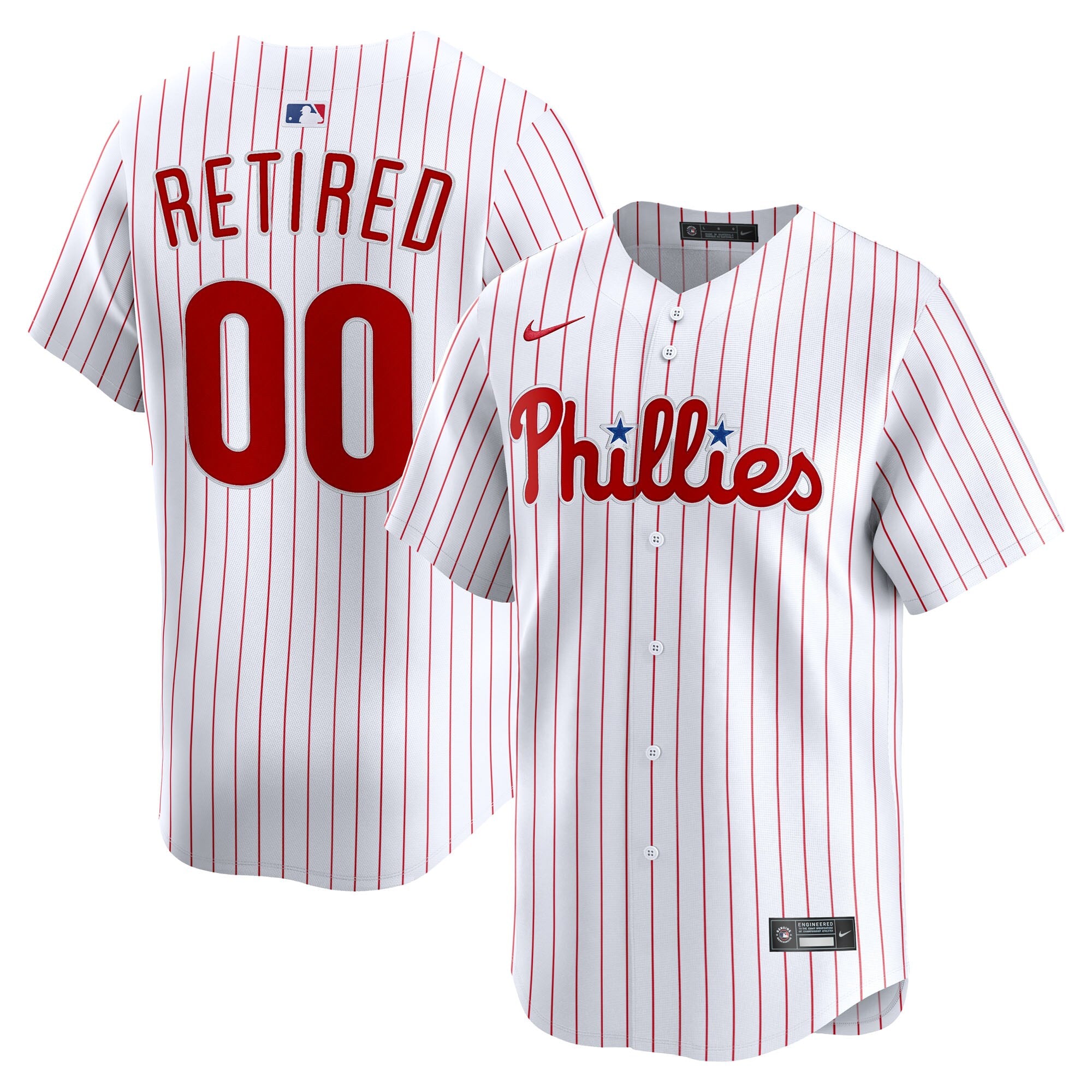 Philadelphia Phillies Home Limited Pick-A-Player Retired Roster Jersey - White | Stitched Baseball Jersey TJS1142