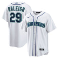 Cal Raleigh Seattle Mariners Home Replica Player Jersey - White | Stitched Baseball Jersey TJS1282