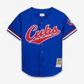 Ryne Sandberg Chicago Cubs M & N Cooperstown Collection 1996 Mesh Batting Practice Button-Up Jersey - Royal | Stitched Baseball Jersey TJS1219