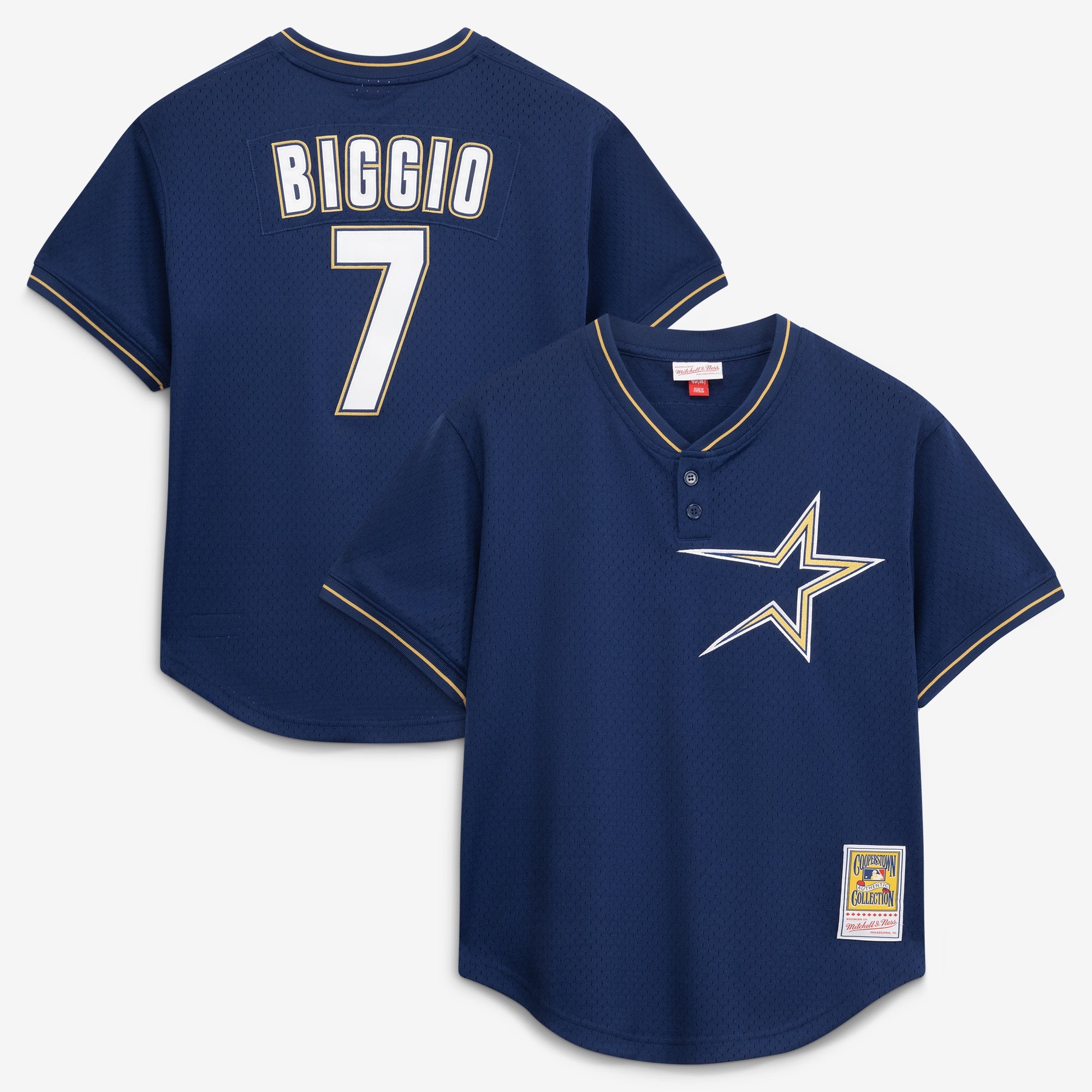 Craig Biggio Houston Astros M & N Batting Practice Jersey - Navy | Stitched Baseball Jersey TJS1260