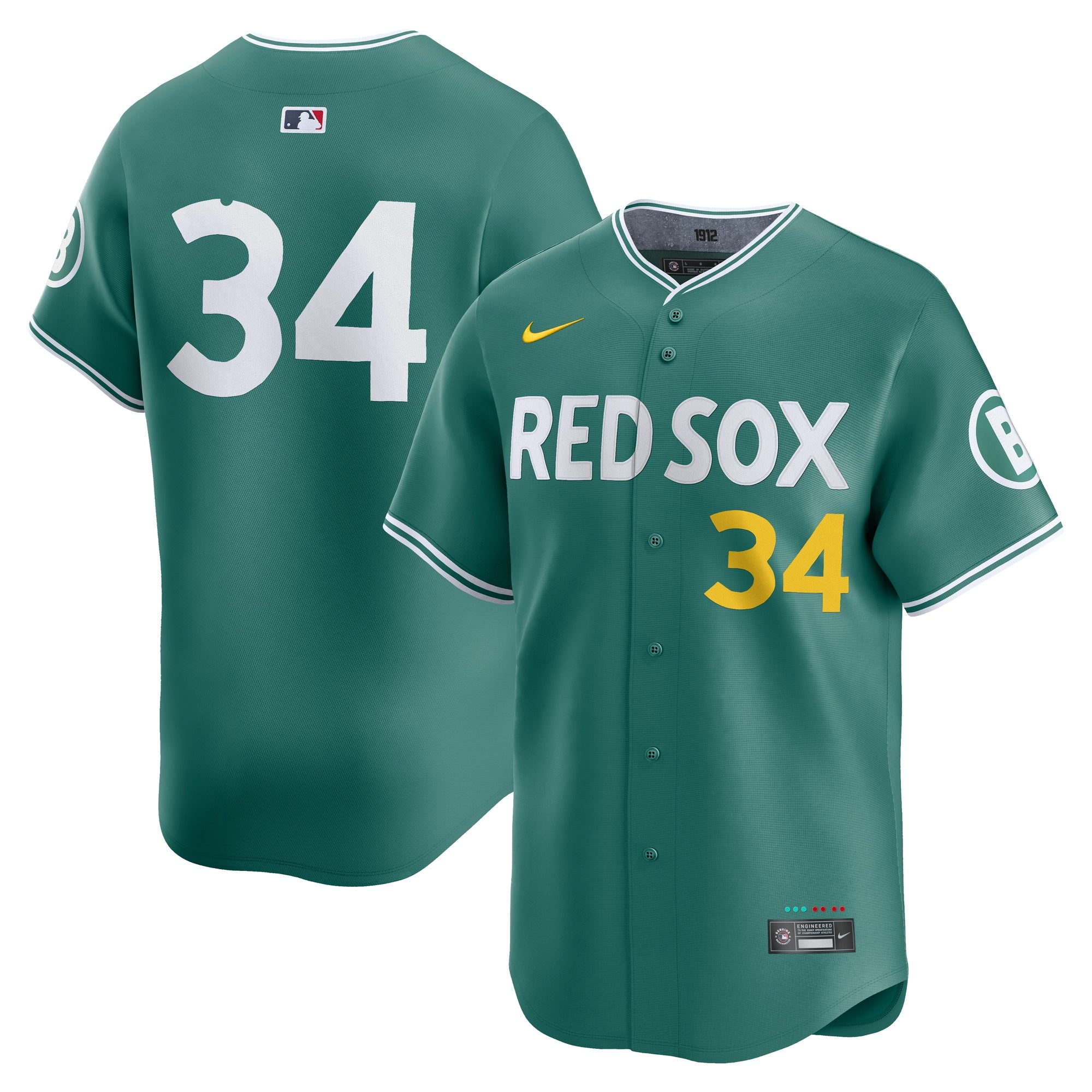 David Ortiz Boston Red Sox 2025 City Connect Limited Retired Player Jersey - Green | Stitched Baseball Jersey TJS1240