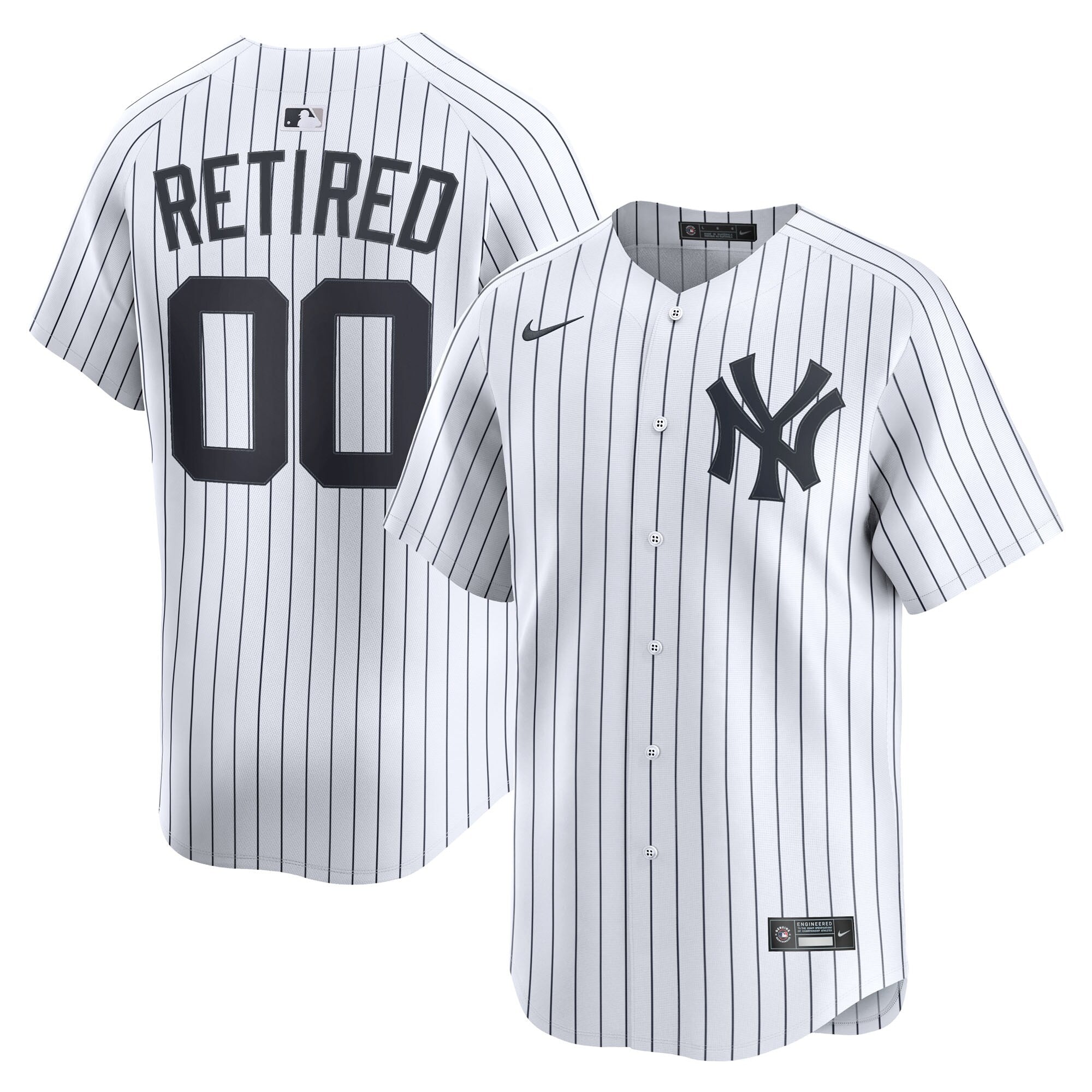 New York Yankees Home Limited Pick-A-Player Retired Roster Jersey - White | Stitched Baseball Jersey TJS1149