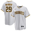 Fred McGriff San Diego Padres Home Retired Player Replica Jersey - White | Stitched Baseball Jersey TJS1190