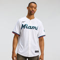 Miami Marlins Home Limited Jersey - White | Stitched Baseball Jersey TJS1268