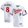 Christian V�zquez Minnesota Twins Home Limited Jersey - White | Stitched Baseball Jersey TJS1101