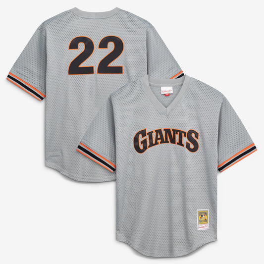 Will Clark San Francisco Giants M & N Batting Practice Jersey - Gray | Stitched Baseball Jersey TJS1262