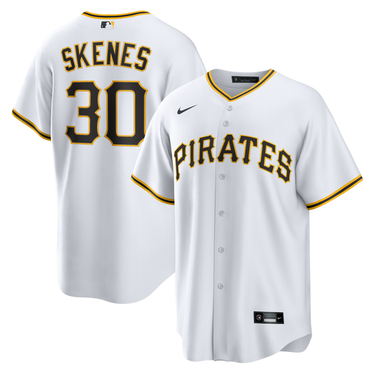 Paul Skenes Pittsburgh Pirates Home Replica Player Jersey - White | Stitched Baseball Jersey TJS1253