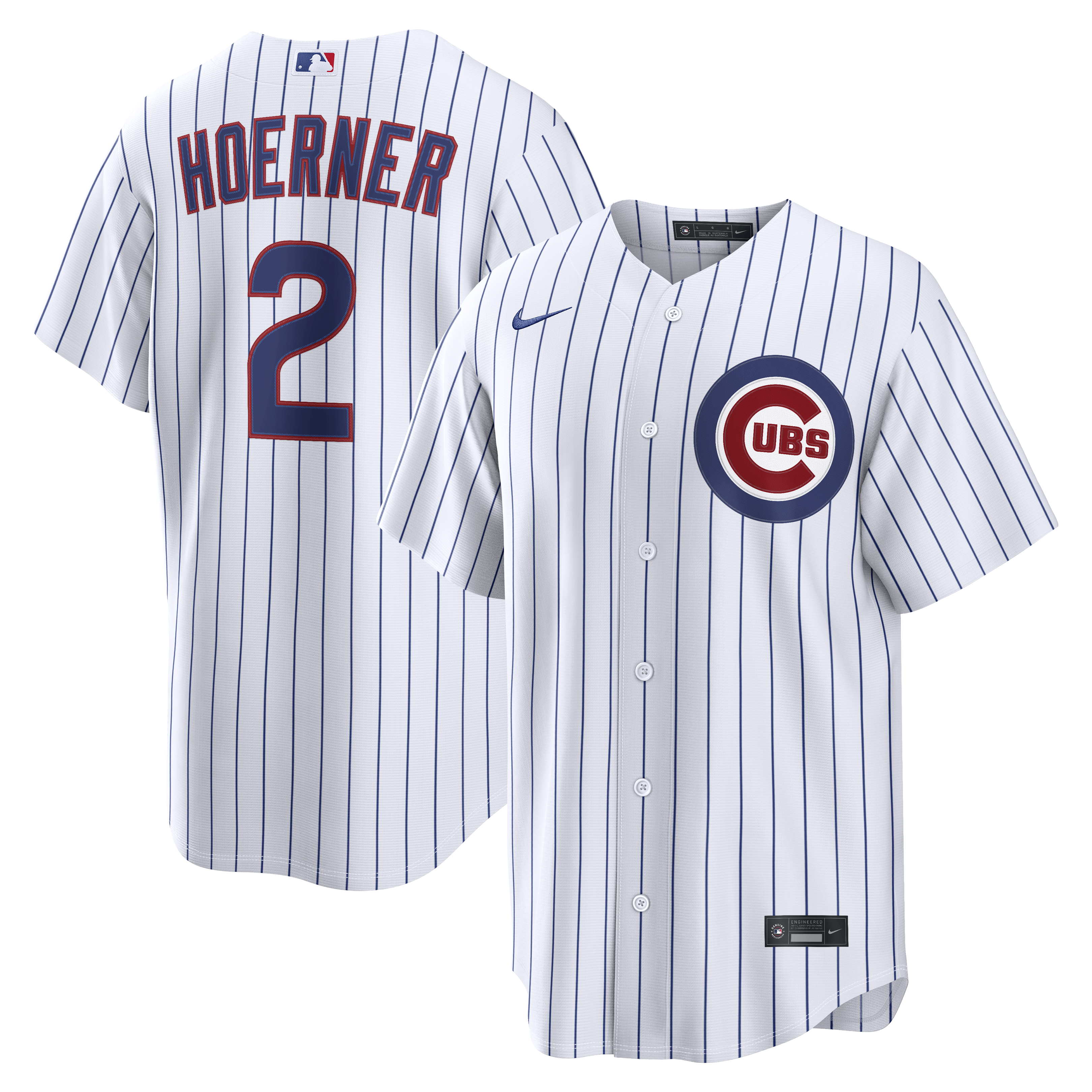 Nico Hoerner Chicago Cubs Home Replica Jersey - White | Stitched Baseball Jersey TJS1214