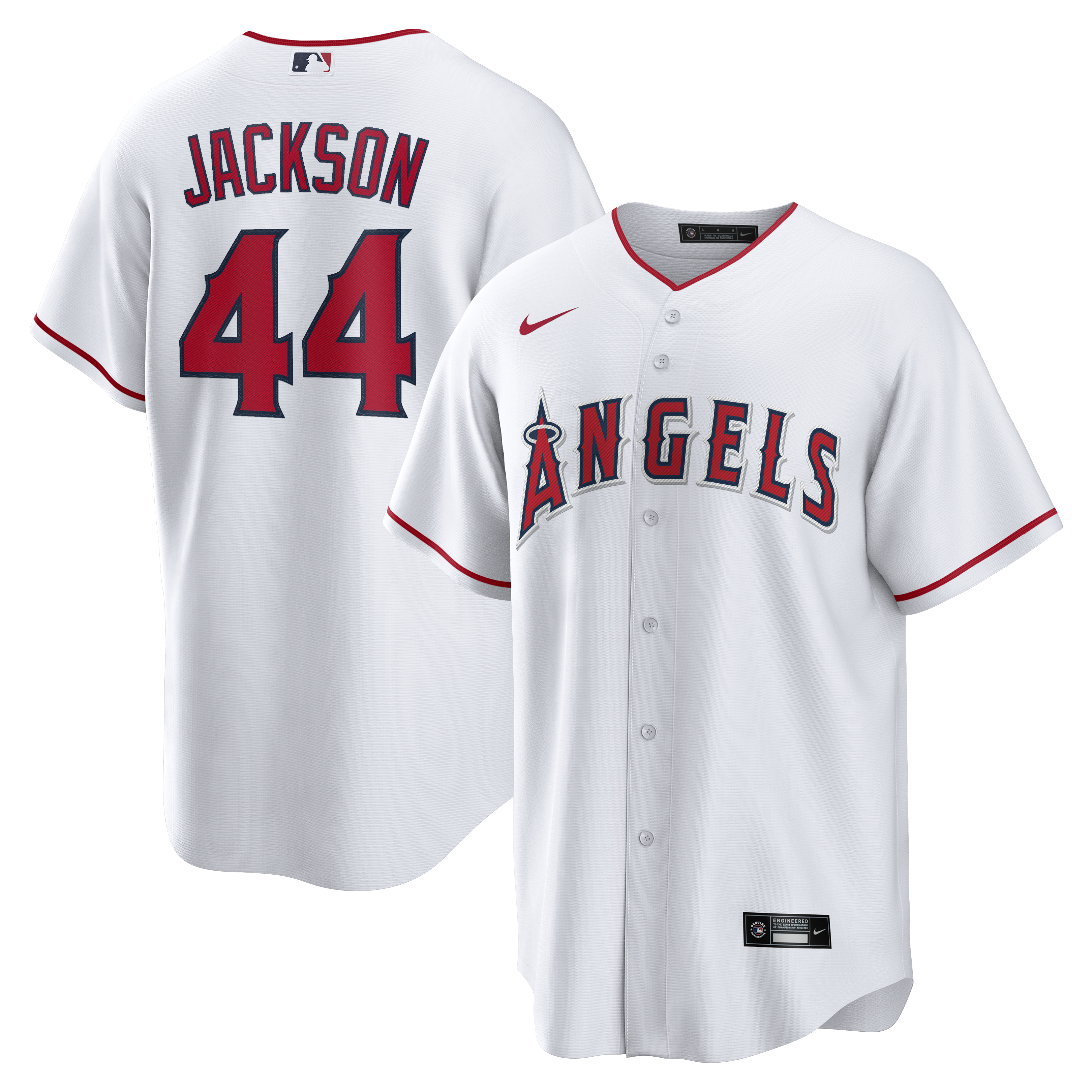 Reggie Jackson Los Angeles Angels Home Retired Player Replica Jersey - White | Stitched Baseball Jersey TJS1126