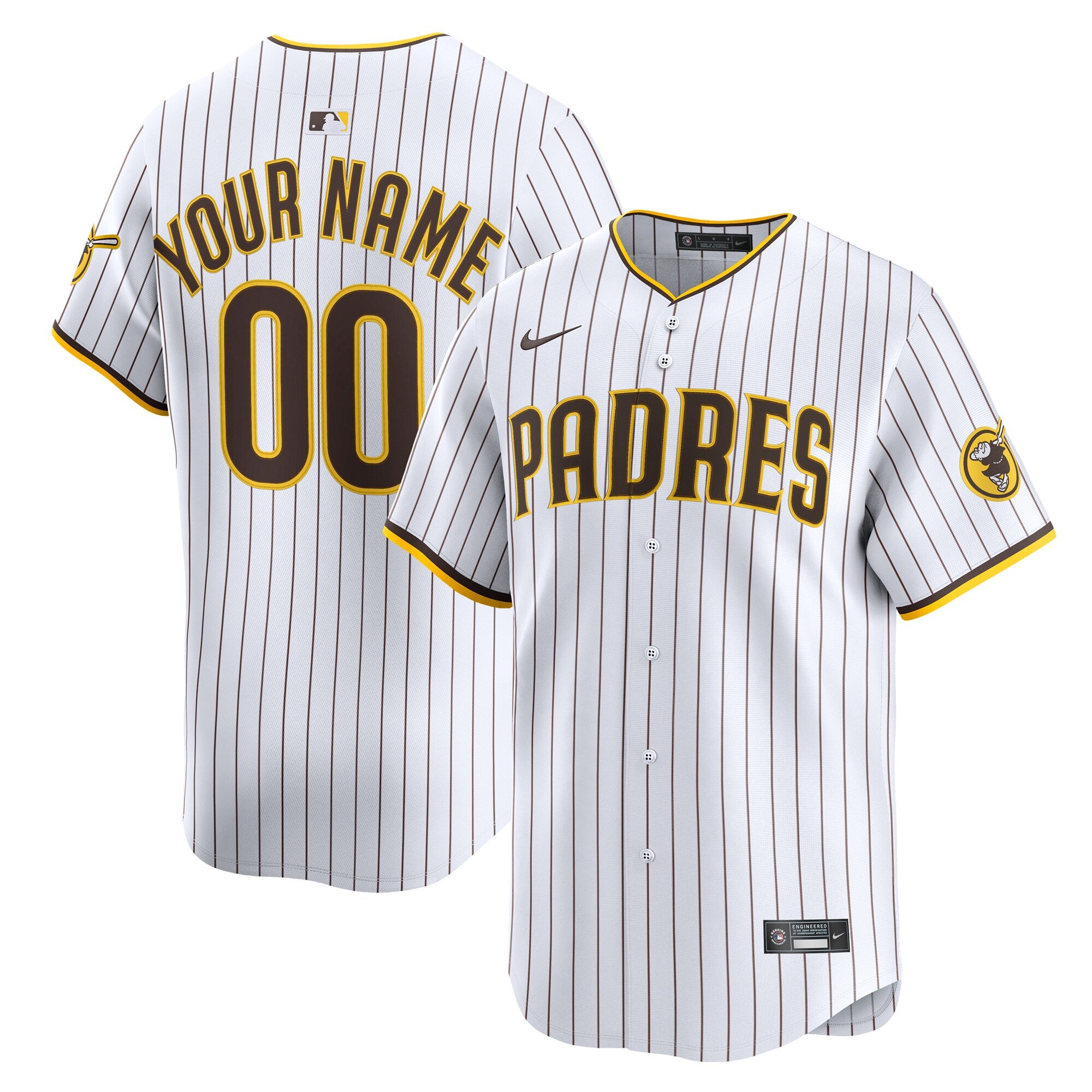 San Diego Padres Home Limited Custom Jersey - White | Stitched Baseball Jersey TJS1143