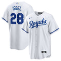 Kyle Isbel Kansas City Royals Home Replica Jersey - White | Stitched Baseball Jersey TJS1202