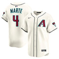 Ketel Marte Arizona Diamondbacks Home Limited Player Jersey - Cream | Stitched Baseball Jersey TJS1274