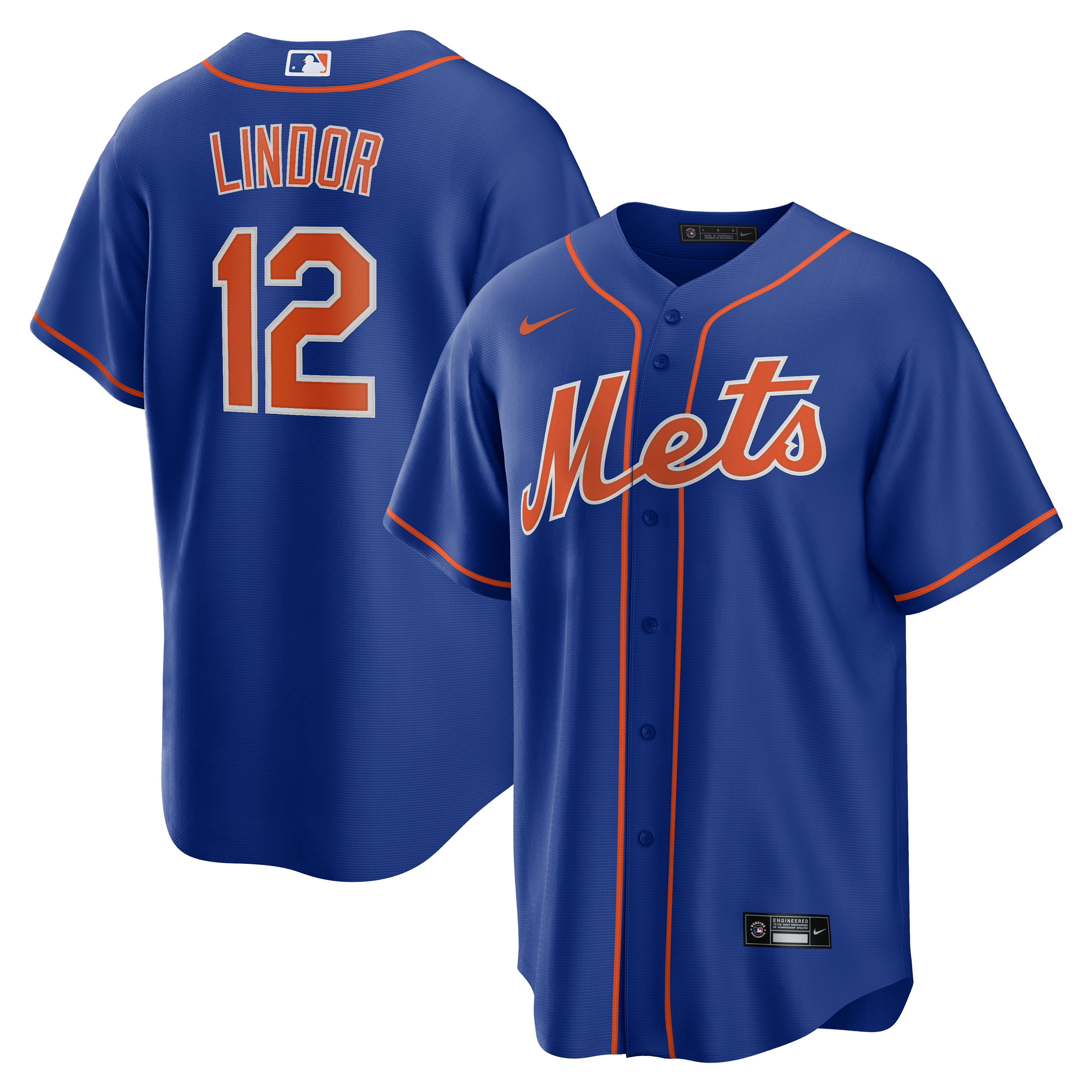 Francisco Lindor New York Mets Alternate Replica Player Jersey - Royal | Stitched Baseball Jersey TJS1108