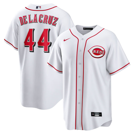 Elly De La Cruz Cincinnati Reds Home Replica Jersey - White | Stitched Baseball Jersey TJS1180