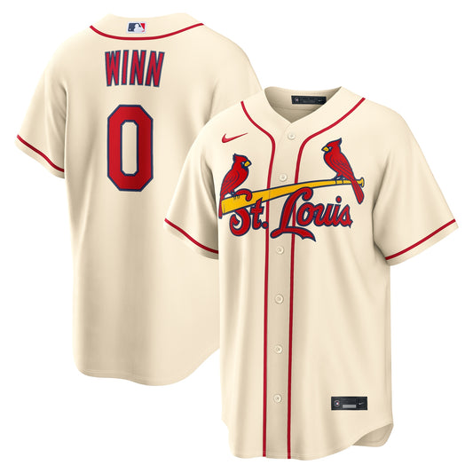 Masyn Winn St. Louis Cardinals Alternate Replica Jersey - Cream | Stitched Baseball Jersey TJS1252