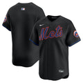 New York Mets Alternate Limited Jersey - Black | Stitched Baseball Jersey TJS1226
