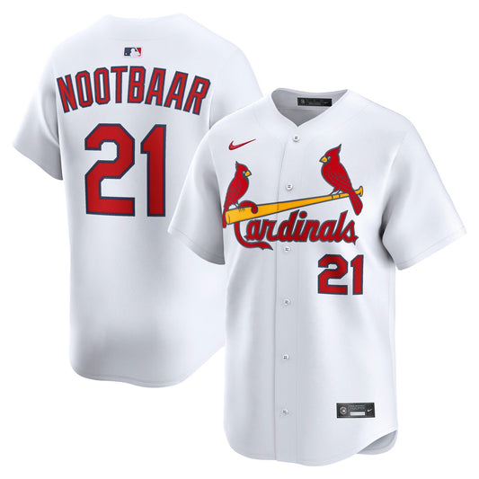 Lars Nootbaar St. Louis Cardinals Home Limited Player Jersey - White | Stitched Baseball Jersey TJS1150