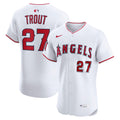 Mike Trout Los Angeles Angels Home ElitePlayer Jersey - White | Stitched Baseball Jersey TJS1220
