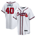 Reynaldo Lopez Atlanta Braves Home Replica Jersey - White | Stitched Baseball Jersey TJS1135