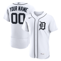 Detroit Tigers Home Custom Jersey - White | Stitched Baseball Jersey TJS1243