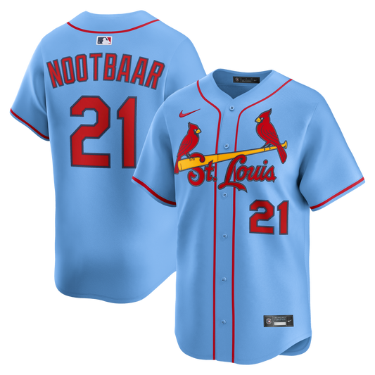 Lars Nootbaar St. Louis Cardinals Alternate Limited Jersey - Light Blue | Stitched Baseball Jersey TJS1205