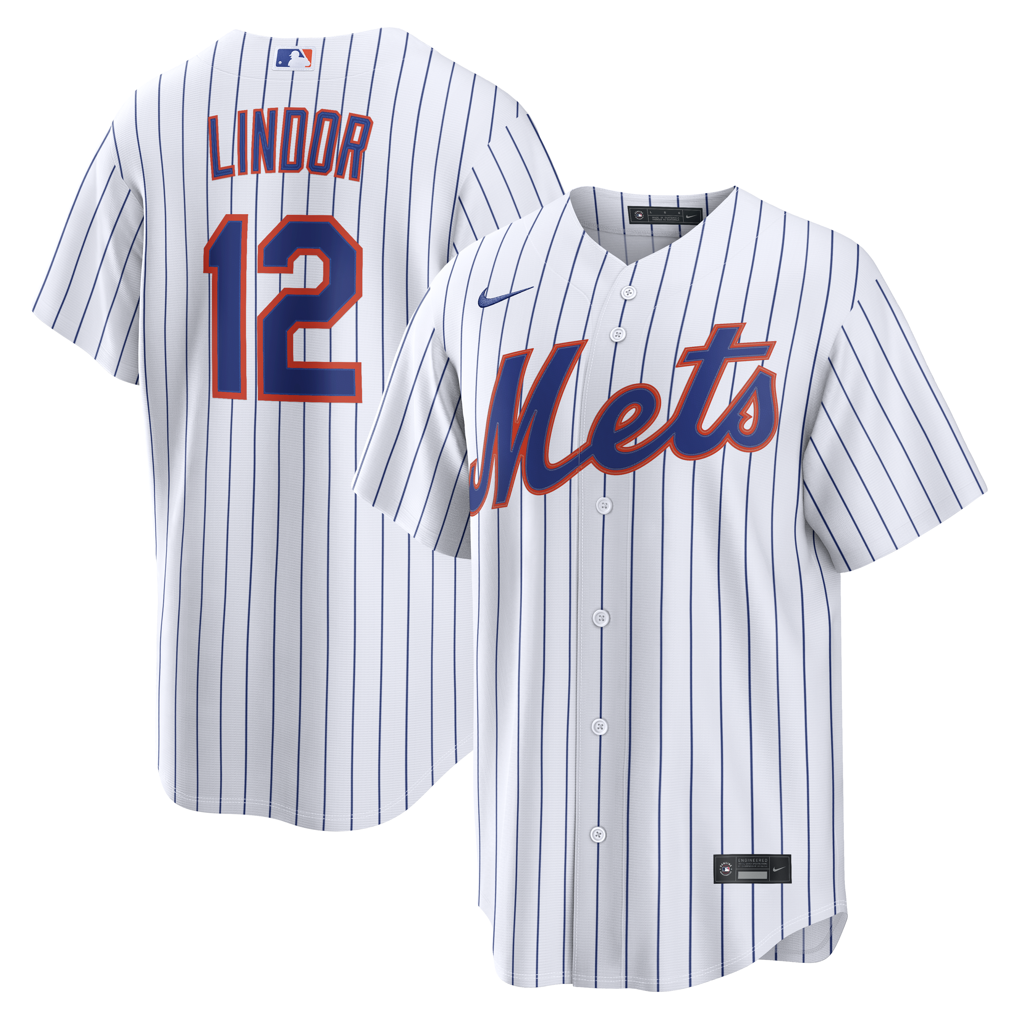Francisco Lindor New York Mets Home Replica Jersey - White | Stitched Baseball Jersey TJS1109