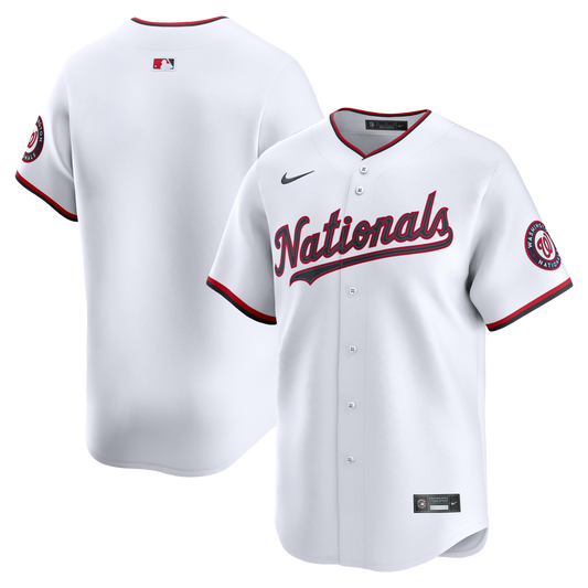 Washington Nationals Home Limited Jersey - White | Stitched Baseball Jersey TJS1182