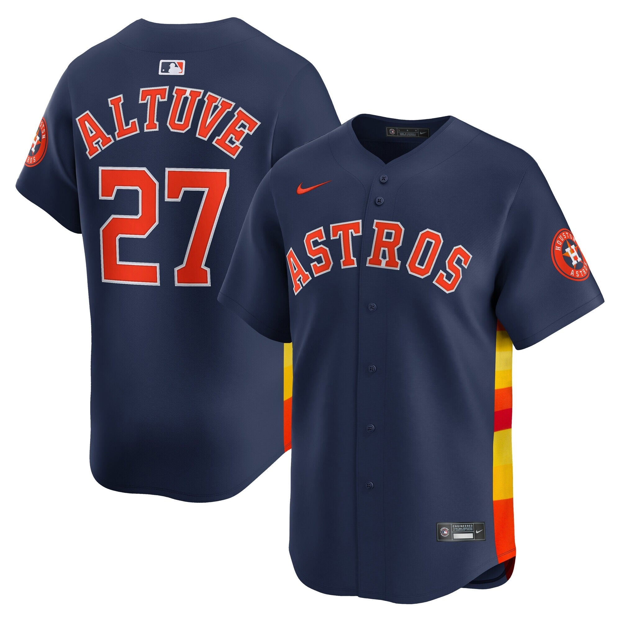 Jose Altuve Houston Astros Alternate Limited Player Jersey - Navy | Stitched Baseball Jersey TJS1231