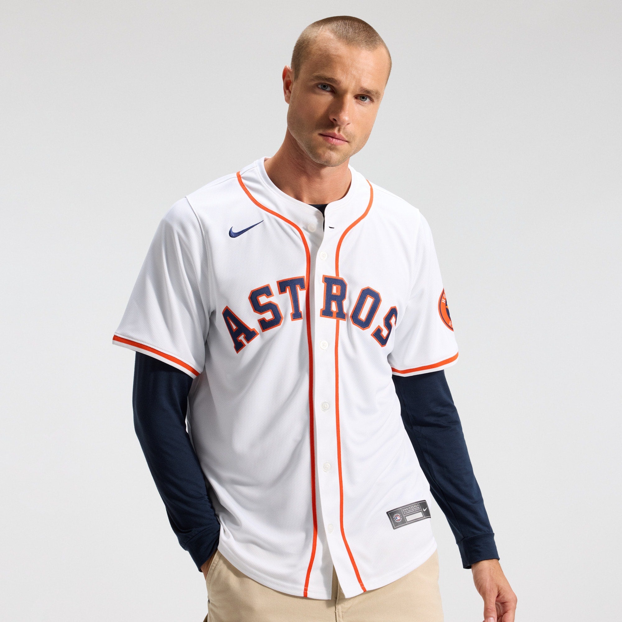 Houston Astros Home Limited Jersey - White | Stitched Baseball Jersey TJS1236