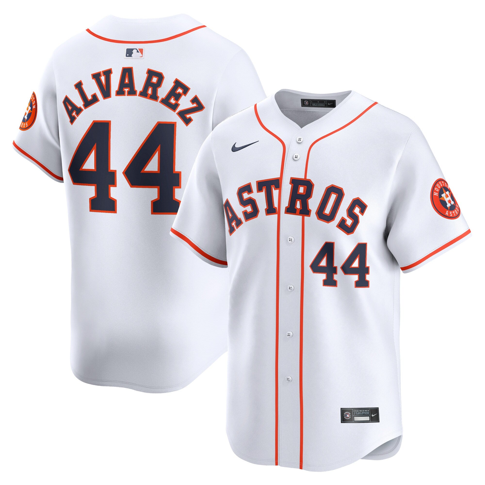 Yordan Alvarez Houston Astros Home Limited Player Jersey - White | Stitched Baseball Jersey TJS1113