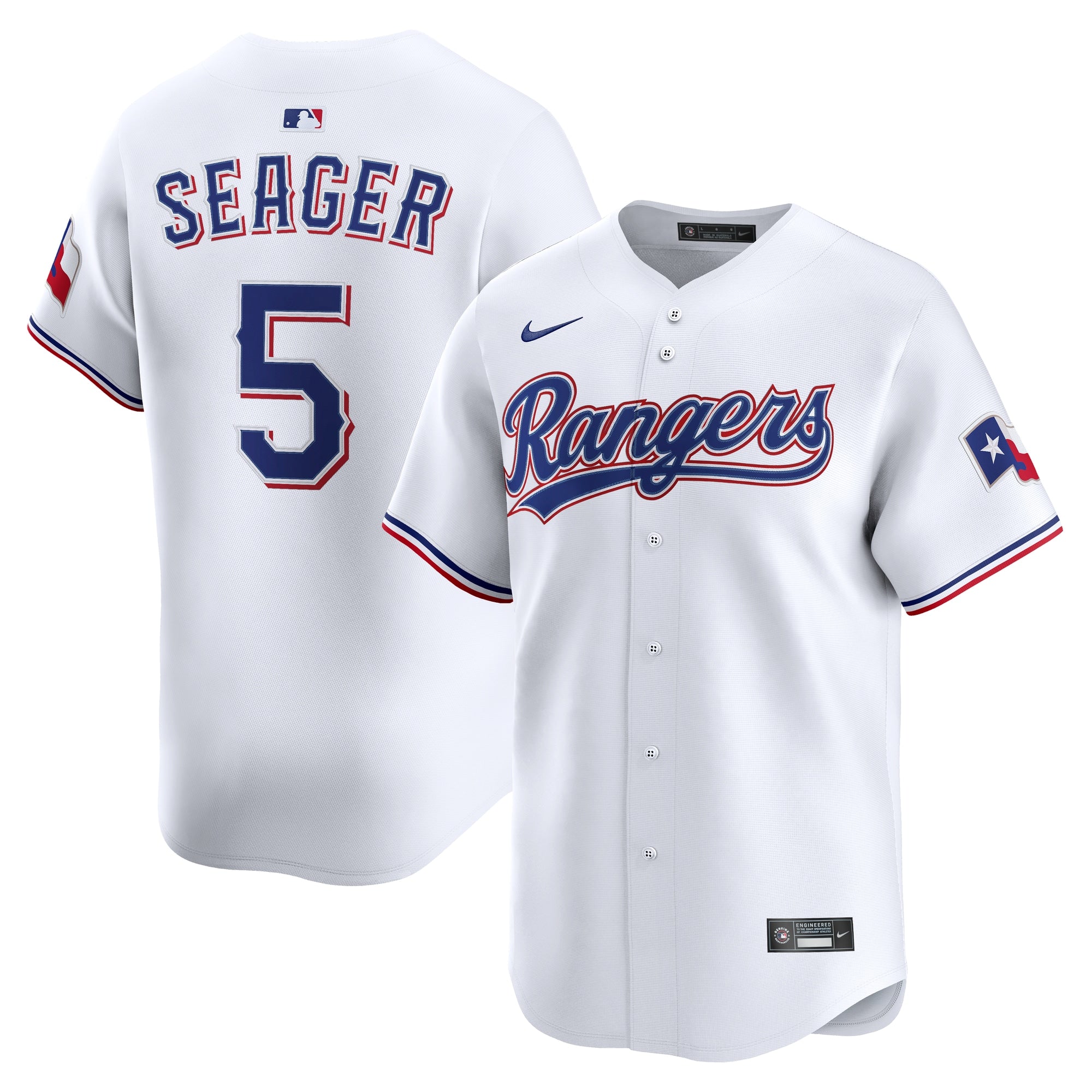 Corey Seager Texas Rangers Home Limited Player Jersey - White | Stitched Baseball Jersey TJS1184