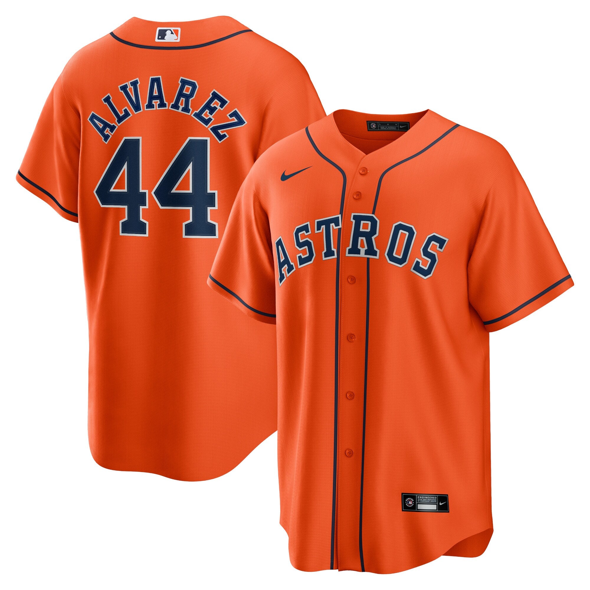 Yordan �lvarez Houston Astros Alternate Replica Player Jersey - Orange | Stitched Baseball Jersey TJS1117