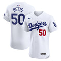 Mookie Betts Los Angeles Dodgers Home Elite Jersey - White | Stitched Baseball Jersey TJS1201