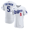 Freddie Freeman Los Angeles Dodgers Home Sponsor Patch Jersey - White | Stitched Baseball Jersey TJS1575
