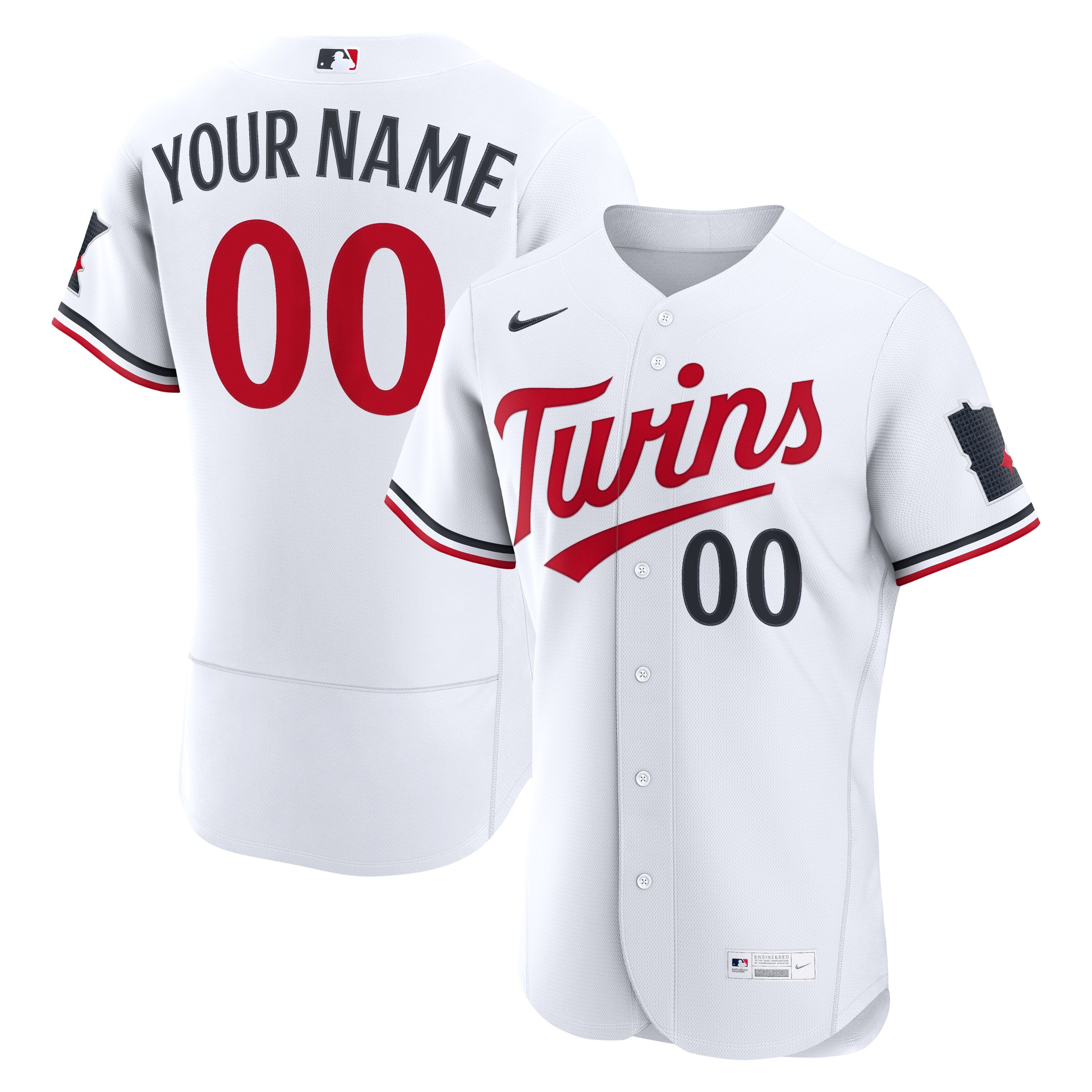 Minnesota Twins Home Custom Jersey - White | Stitched Baseball Jersey TJS1576