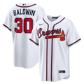 Drake Baldwin Atlanta Braves Home Replica Jersey - White | Stitched Baseball Jersey TJS1453