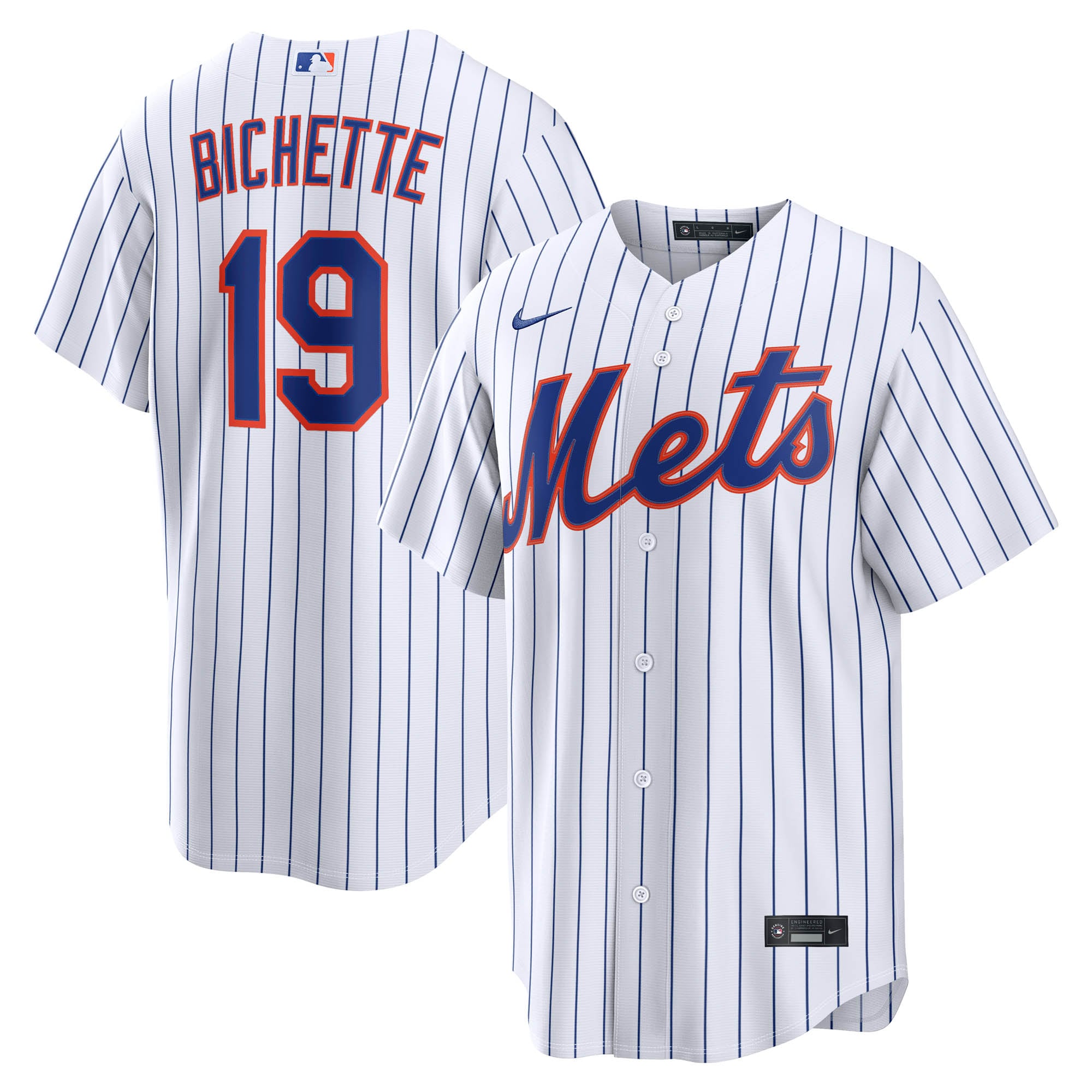 Bo Bichette New York Mets Home Replica Jersey - White | Stitched Baseball Jersey TJS1459