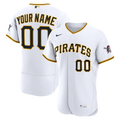Pittsburgh Pirates Home Custom Jersey - White | Stitched Baseball Jersey TJS1499