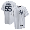 Carlos Rodon New York Yankees Home Official Player Jersey - White/Navy | Stitched Baseball Jersey TJS1373