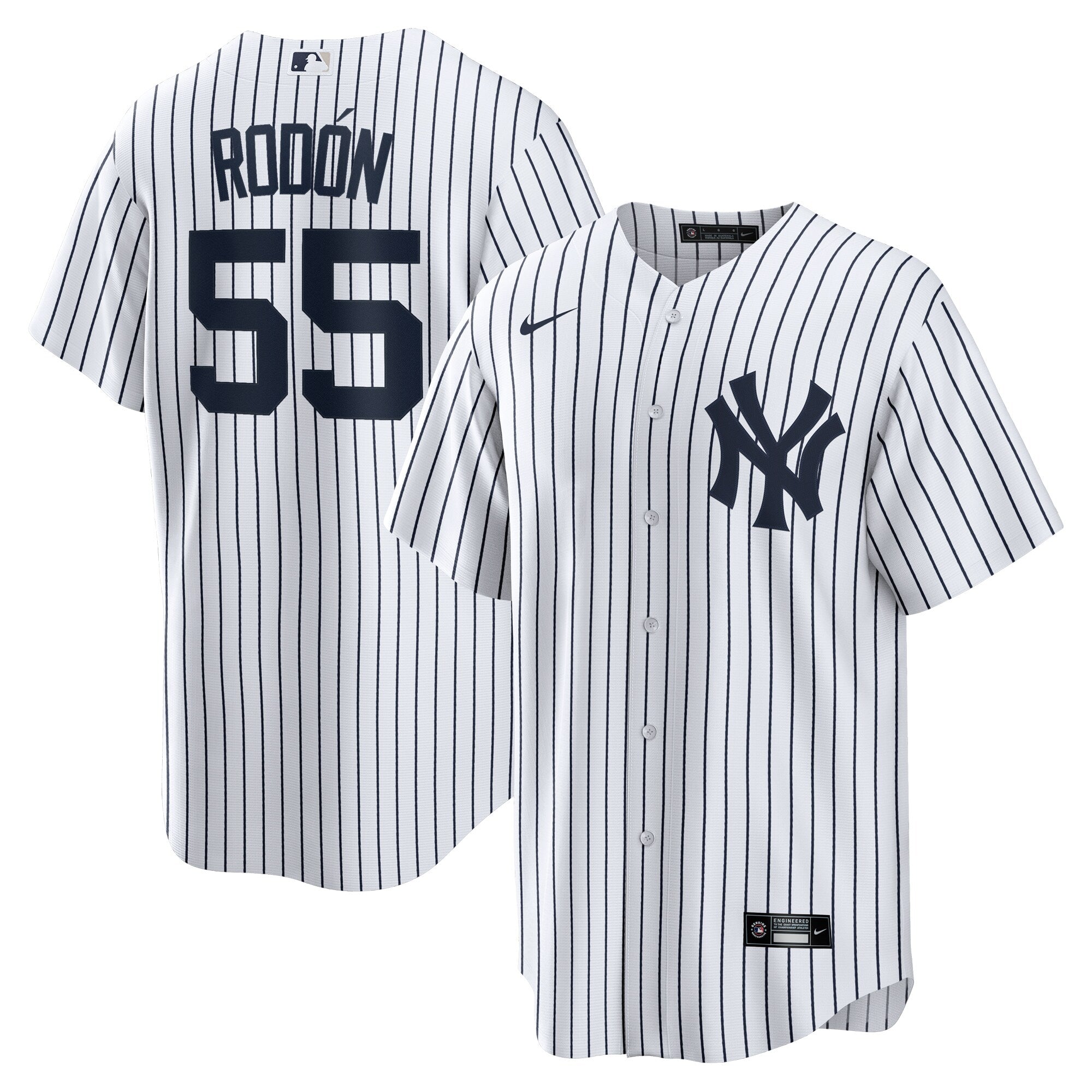 Carlos Rodon New York Yankees Home Official Player Jersey - White/Navy | Stitched Baseball Jersey TJS1373