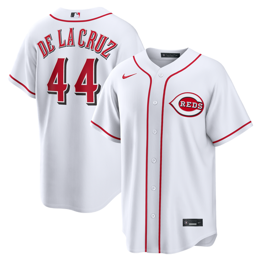 Elly De La Cruz Cincinnati Reds Home Replica Jersey - White | Stitched Baseball Jersey TJS1463