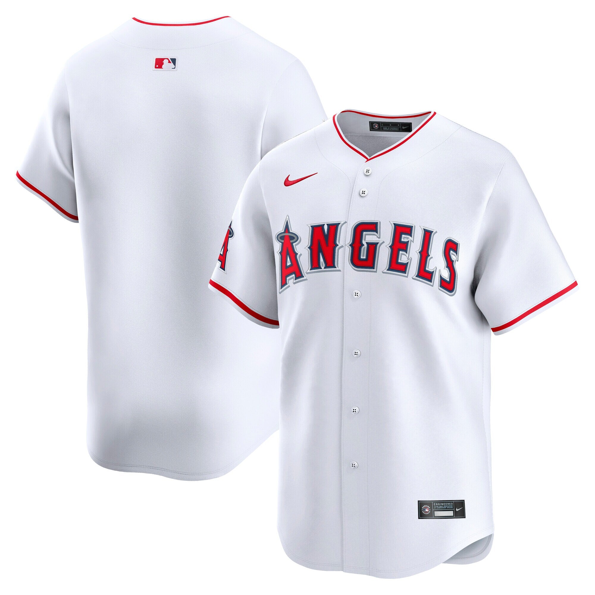 Los Angeles Angels Home Limited Jersey - White | Stitched Baseball Jersey TJS1328