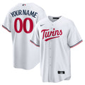 Minnesota Twins Home Replica Custom Jersey - White | Stitched Baseball Jersey TJS1599