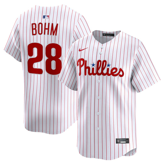 Alec Bohm Philadelphia Phillies Home Limited Player Jersey - White | Stitched Baseball Jersey TJS1578