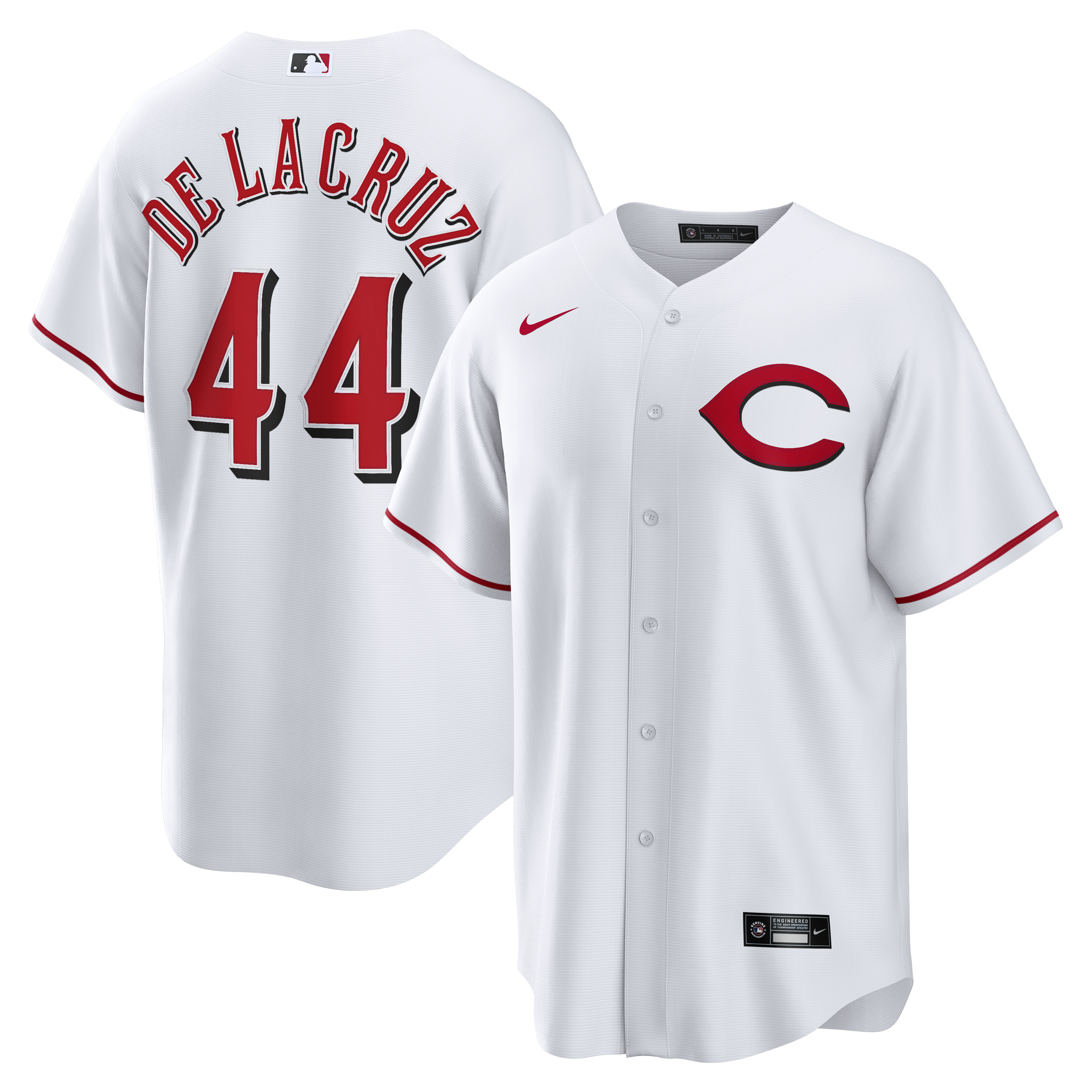 Elly De La Cruz Cincinnati Reds Alternate 2 Replica Jersey - White | Stitched Baseball Jersey TJS1470
