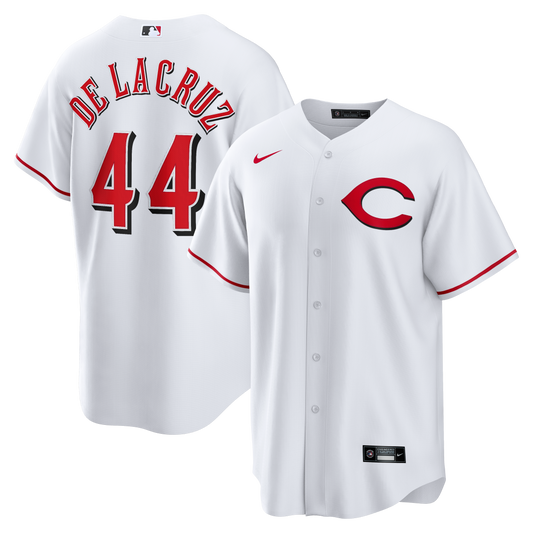 Elly De La Cruz Cincinnati Reds Alternate 2 Replica Jersey - White | Stitched Baseball Jersey TJS1470