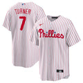 Trea Turner Philadelphia Phillies Home Replica Player Jersey - White | Stitched Baseball Jersey TJS1595