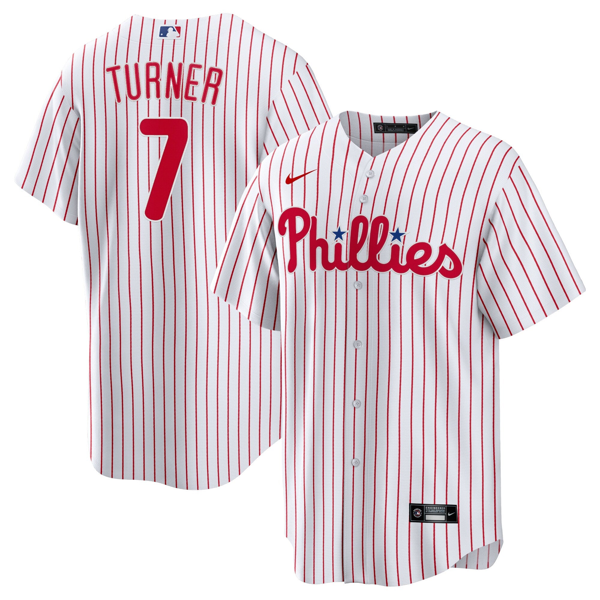 Trea Turner Philadelphia Phillies Home Replica Player Jersey - White | Stitched Baseball Jersey TJS1595