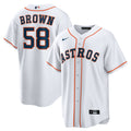 Hunter Brown Houston Astros Home Replica Jersey - White | Stitched Baseball Jersey TJS1352